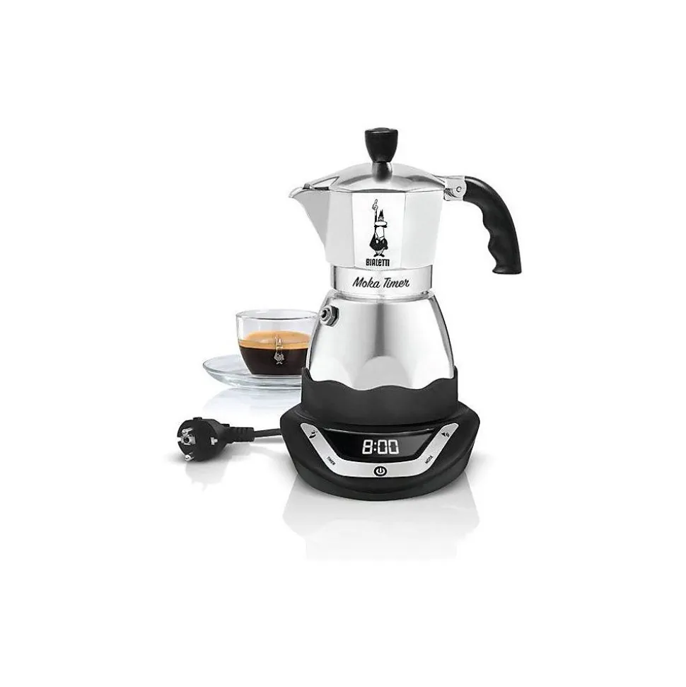 Cafetière italienne électrique 6 tasses inox Bialetti 0006093 moka timer