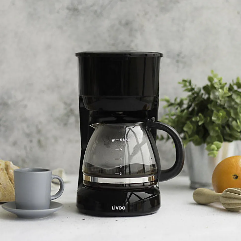 Cafetière électrique noire 6 tasses