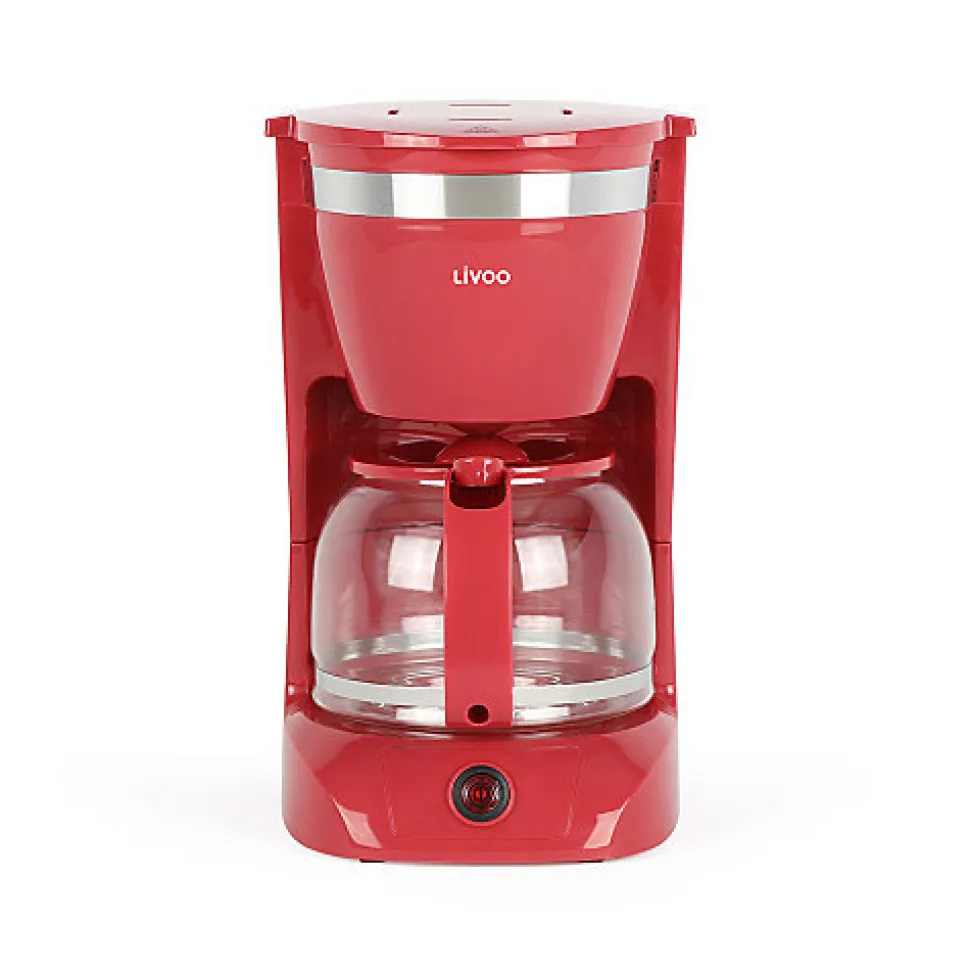 Cafetière électrique rouge 10-12 tasses