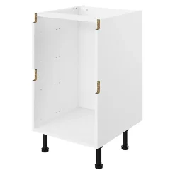 Caisson bas de cuisine à 2 casseroliers blanc L. 60 cm Caraway Innovo GoodHome