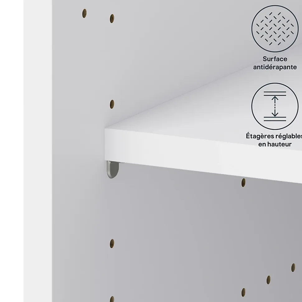 Caisson bas de cuisine blanc L. 50 cm Caraway Innovo GoodHome