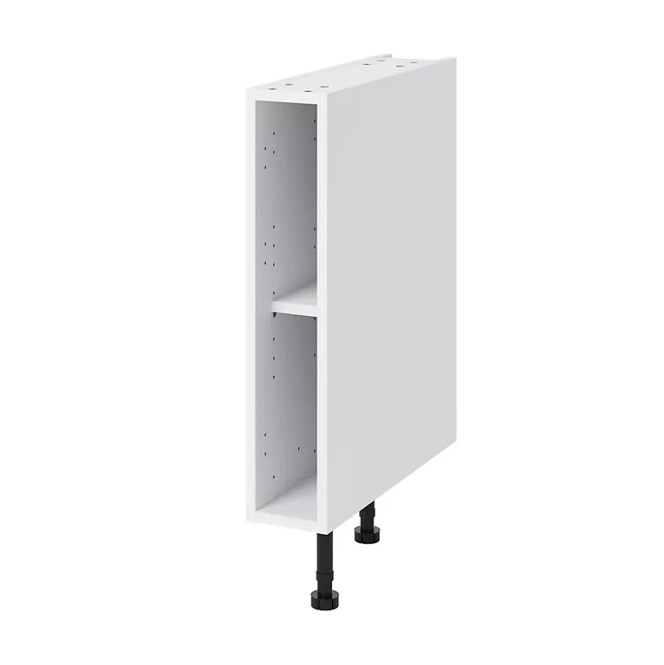Caisson bas de cuisine blanc l.15 x H.72 x P.57 cm, GoodHome Caraway