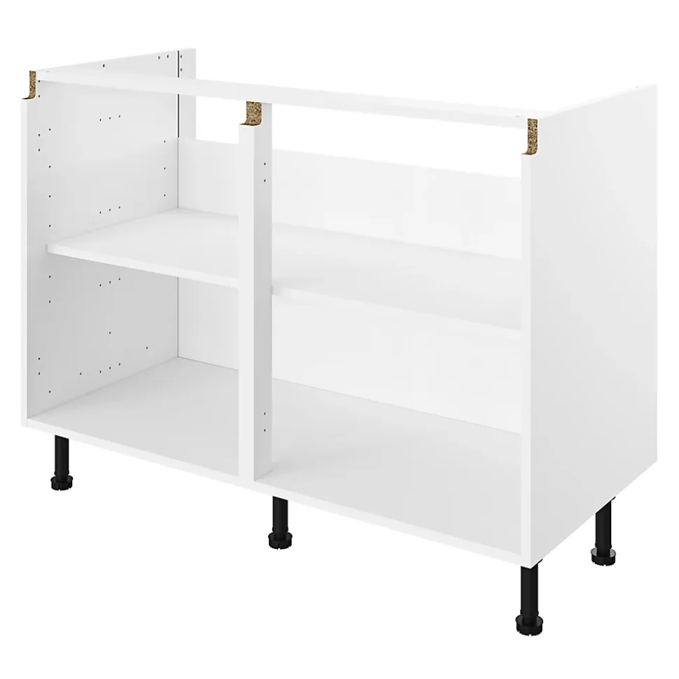 Caisson bas de cuisine blanc L. 120 cm Caraway Innovo GoodHome