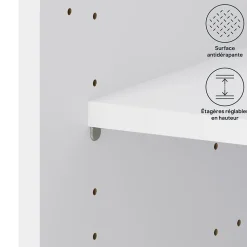 Caisson bas de cuisine blanc L. 120 cm Caraway Innovo GoodHome