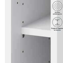 Caisson bas de cuisine blanc L. 15 cm Caraway Innovo GoodHome