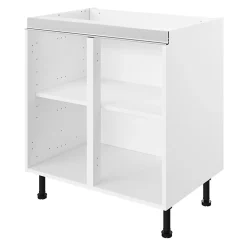 Caisson bas de cuisine blanc L. 80 cm Caraway Innovo GoodHome