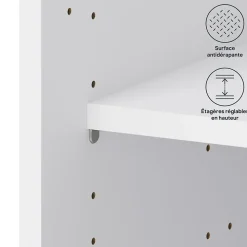 Caisson bas de cuisine blanc L. 80 cm Caraway Innovo GoodHome