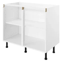 Caisson bas de cuisine blanc L. 100 cm Caraway Innovo GoodHome
