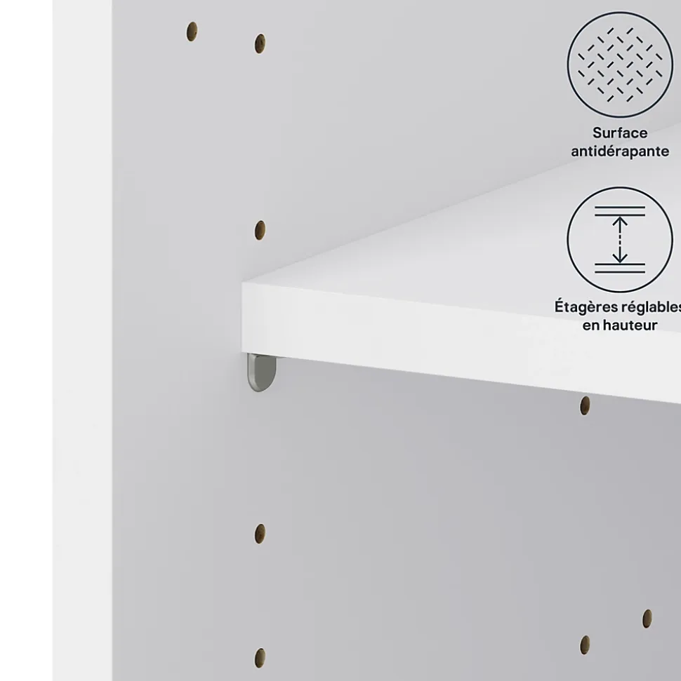 Caisson bas de cuisine blanc L. 100 cm Caraway Innovo GoodHome