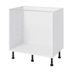 Caisson bas de cuisine Caraway GoodHome blanc H. 72 cm x L. 80 cm
