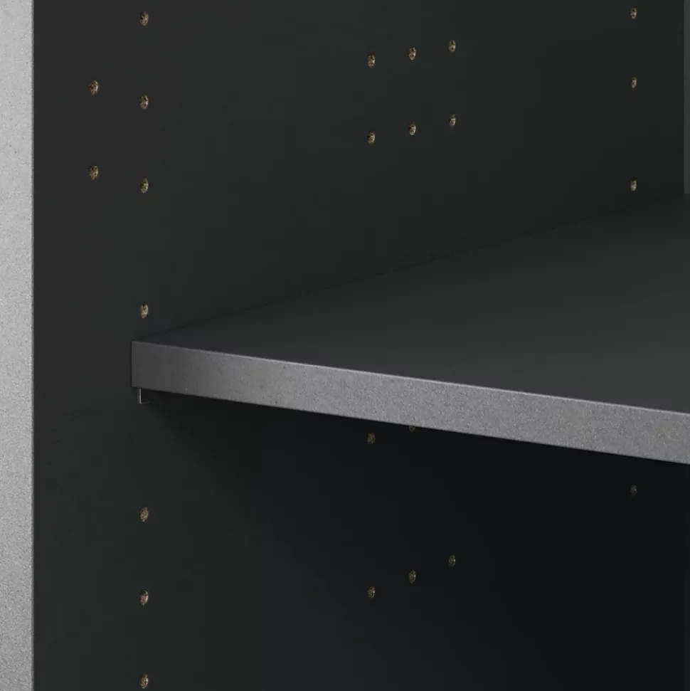 Caisson bas de cuisine Caraway GoodHome anthracite H. 72 cm x l. 120 cm