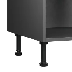 Caisson bas de cuisine Caraway GoodHome anthracite H. 72 cm x l. 120 cm