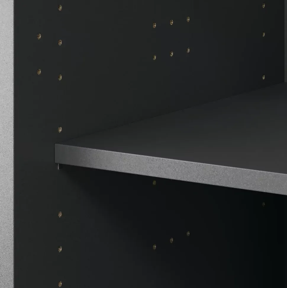 Caisson bas de cuisine Caraway GoodHome anthracite H. 72 cm x l. 40 cm