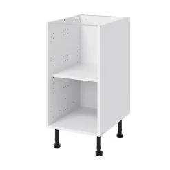 Caisson bas de cuisine Caraway GoodHome blanc H. 72 cm x L. 40 cm