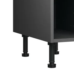 Caisson bas de cuisine Caraway GoodHome anthracite H. 72 cm x l. 30 cm