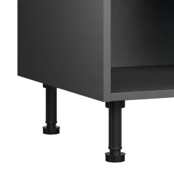 Caisson bas de cuisine Caraway GoodHome anthracite H. 72 cm x l. 60 cm