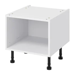 Caisson bas de cuisine GoodHome Caraway Blanc H. 51 cm x l. 50 cm