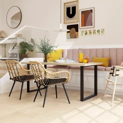 Caisson bas de cuisine GoodHome Caraway Blanc H. 51 cm x l. 50 cm