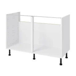 Caisson bas de cuisine GoodHome Caraway Blanc H. 72 cm x l. 120 cm