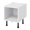 Caisson bas de cuisine GoodHome Caraway Blanc H. 51 cm x l. 40 cm