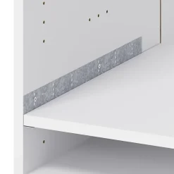 Caisson bas de cuisine pour four Caraway GoodHome blanc H. 72 cm x L. 60 cm