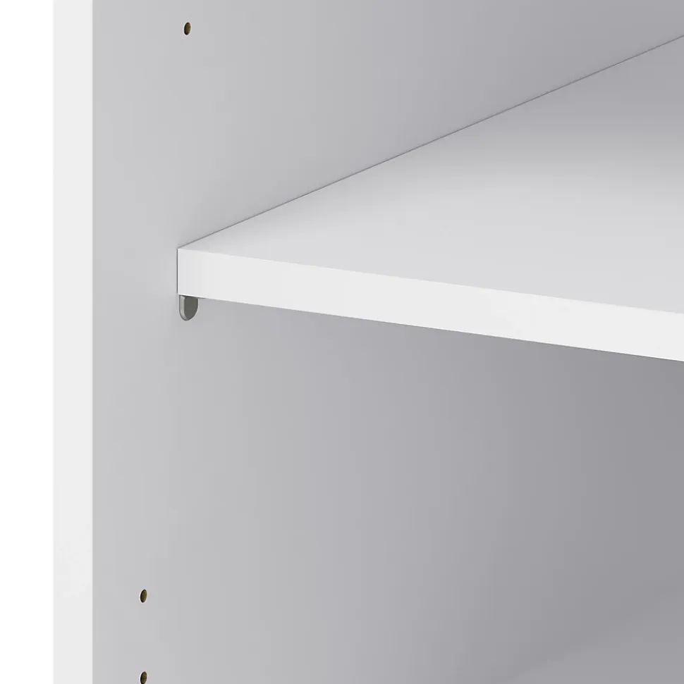 Caisson bas de cuisine surbaissé GoodHome Caraway Blanc H. 72.6 cm x l. 90 cm