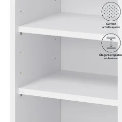 Caisson haut de cuisine blanc L. 80 cm x H. 72 cm Caraway Innovo GoodHome