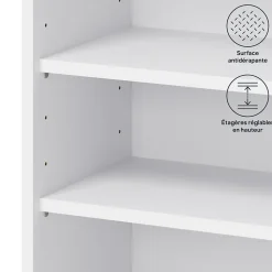 Caisson haut de cuisine blanc L. 60 cm x H. 72 cm Caraway Innovo GoodHome