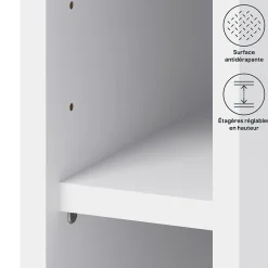 Caisson haut de cuisine blanc L. 15 cm x H. 72 cm Caraway Innovo GoodHome