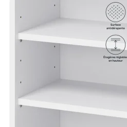 Caisson haut de cuisine blanc L. 50 cm x H. 72 cm Caraway Innovo GoodHome