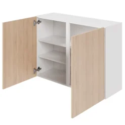 Caisson haut de cuisine Caraway GoodHome blanc H. 72 cm x L. 100 cm