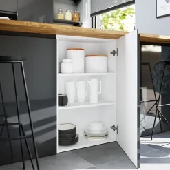 Caisson haut de cuisine Caraway GoodHome blanc H. 72 cm x L. 50 cm