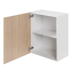 Caisson haut de cuisine Caraway GoodHome blanc H. 72 cm x L. 60 cm