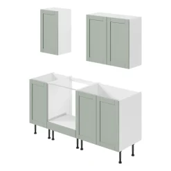 Caisson haut de cuisine Caraway GoodHome blanc H. 72 cm x L. 40 cm