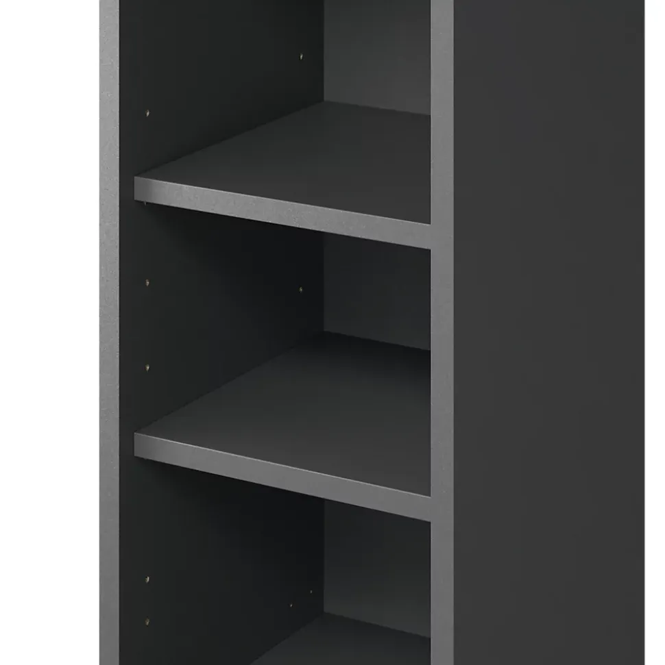 Caisson haut de cuisine GoodHome anthracite H. 72 cm x L. 30 cm