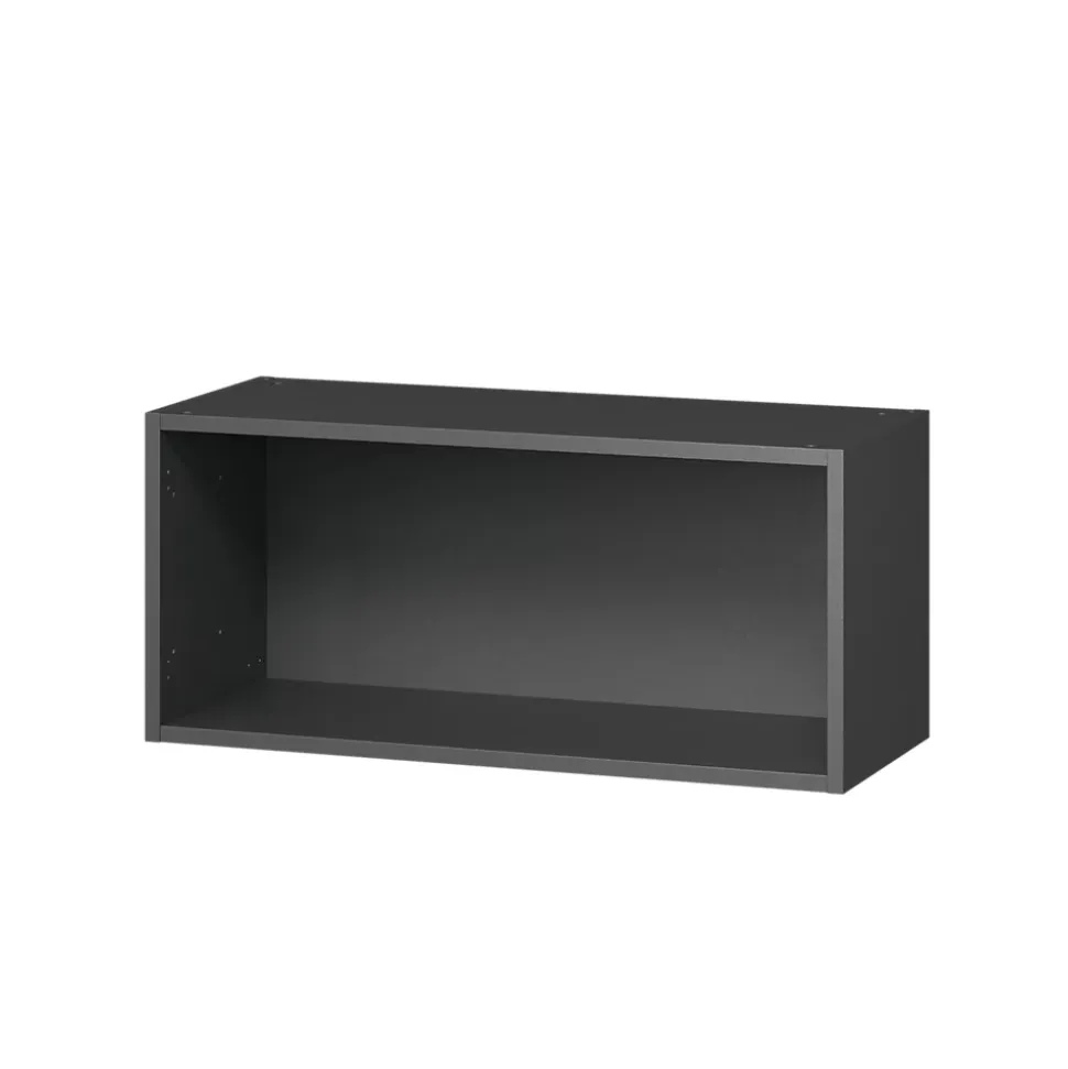 Caisson haut de cuisine GoodHome anthracite H. 36 cm x l. 80 cm