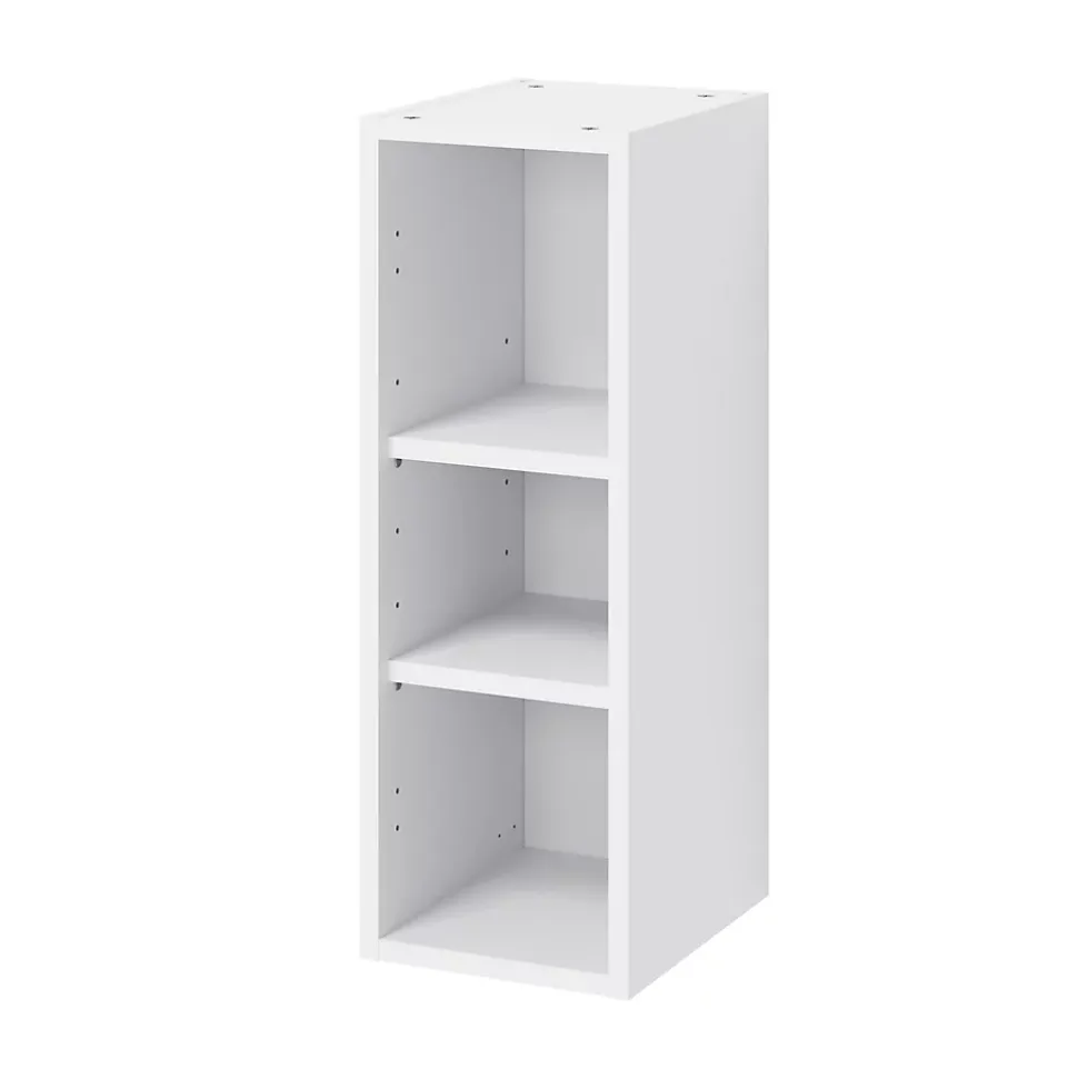 Caisson haut de cuisine GoodHome Caraway Blanc H. 72 cm x l. 25 cm