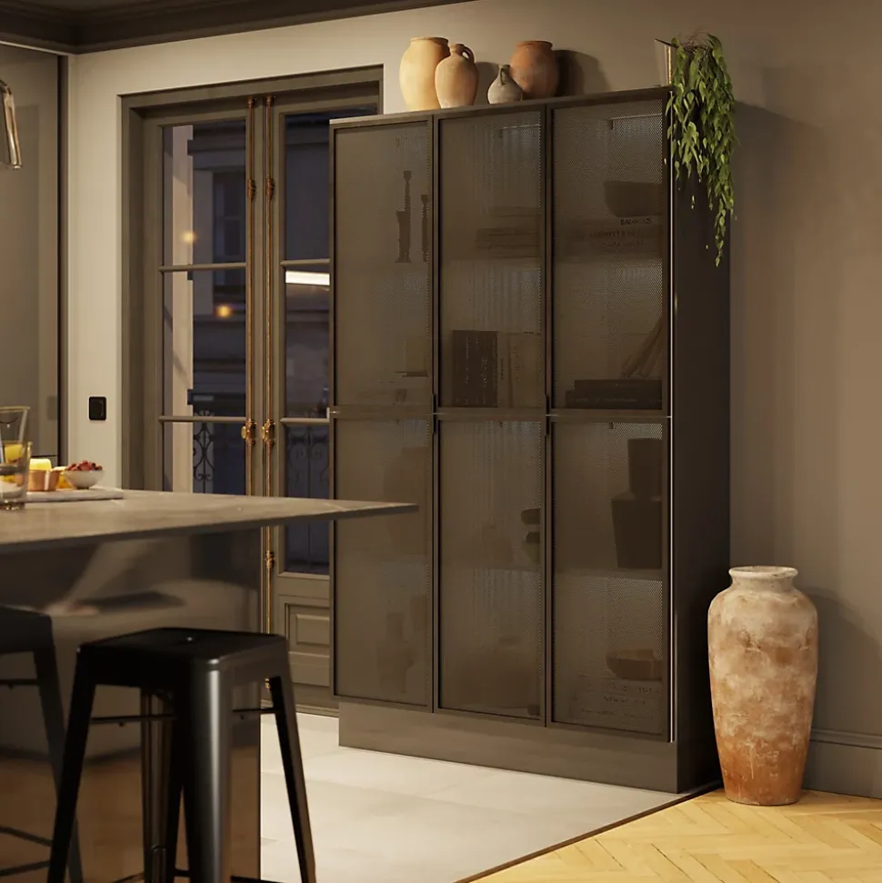 Caisson haut de cuisine GoodHome Caraway Blanc H. 90 cm x l. 50 cm