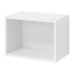 Caisson haut de cuisine ouvert GoodHome Caraway Blanc H. 36 cm x l. 50 cm