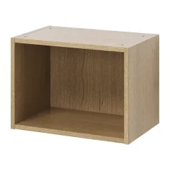 Caisson haut de cuisine ouvert GoodHome Caraway Chêne clair H. 36 cm x l. 50 cm