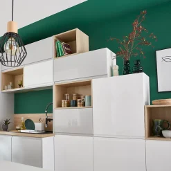 Caisson haut de cuisine ouvert GoodHome Caraway Chêne clair H. 36 cm x l. 40 cm