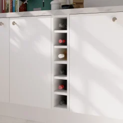 Caisson range bouteilles GoodHome Caraway Blanc H. 72 cm x l. 15 cm