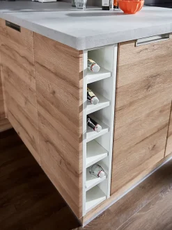 Caisson range bouteilles GoodHome Caraway Blanc H. 72 cm x l. 15 cm