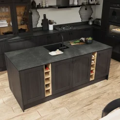 Caisson range bouteilles GoodHome Caraway Chêne H. 72 cm x l. 15 cm