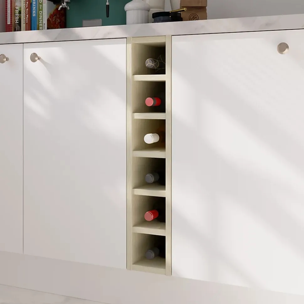 Caisson range bouteilles GoodHome Caraway Chêne H. 72 cm x l. 15 cm