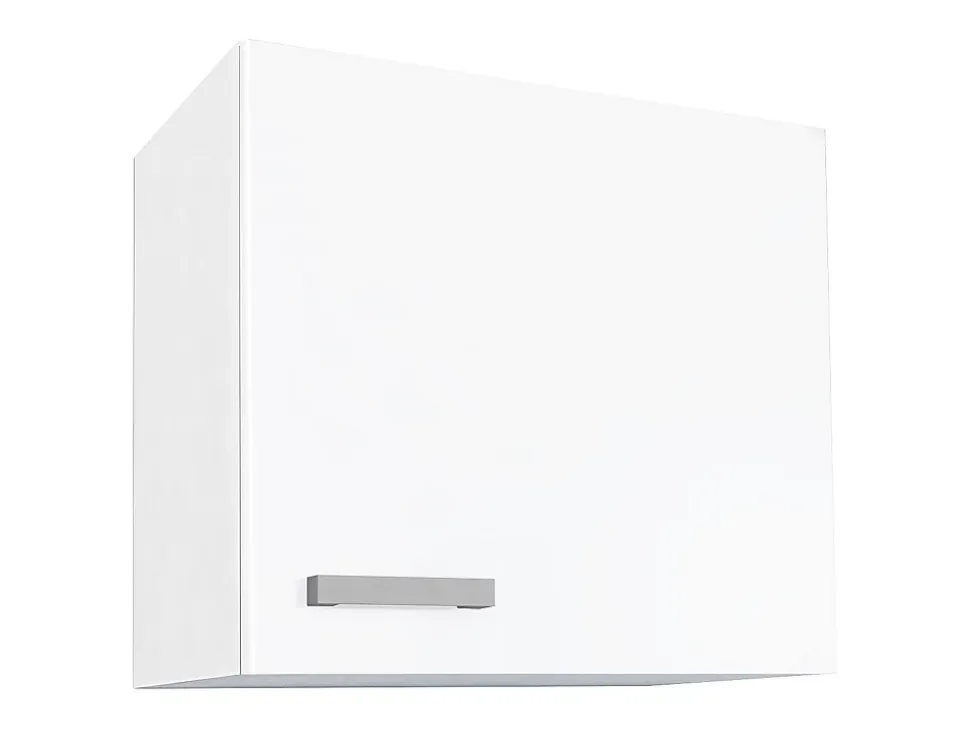 Caissons de cuisine - 1 meuble bas & 1 meuble haut - 2 portes & 1 tiroir - Blanc brillant - TRATTORIA