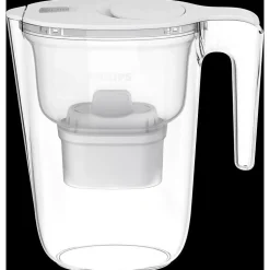 Carafe filtrante 2,6 L blanche avec 4 filtres en Microfiltration et digital timer Philips PHAWP2933WHT4/10