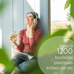 Carafe filtrante BRITA - Marella Rouge - Capacité 2,4L dont 1,4L d'eau filtrée - 1 Cartouche Maxtra Pro All-In-1 incluse