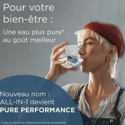 Carafe filtrante BRITA - Style Essential Blanche - Capacité 2,4L dont 1,4L d'eau filtrée - 1 filtre Maxtra Pro Pure performanc