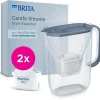 Carafe filtrante BRITA - Style Essential Bleu minéral - Capacité 2,4L dont 1,4L d'eau filtrée - 2 filtres Maxtra Pro Pure